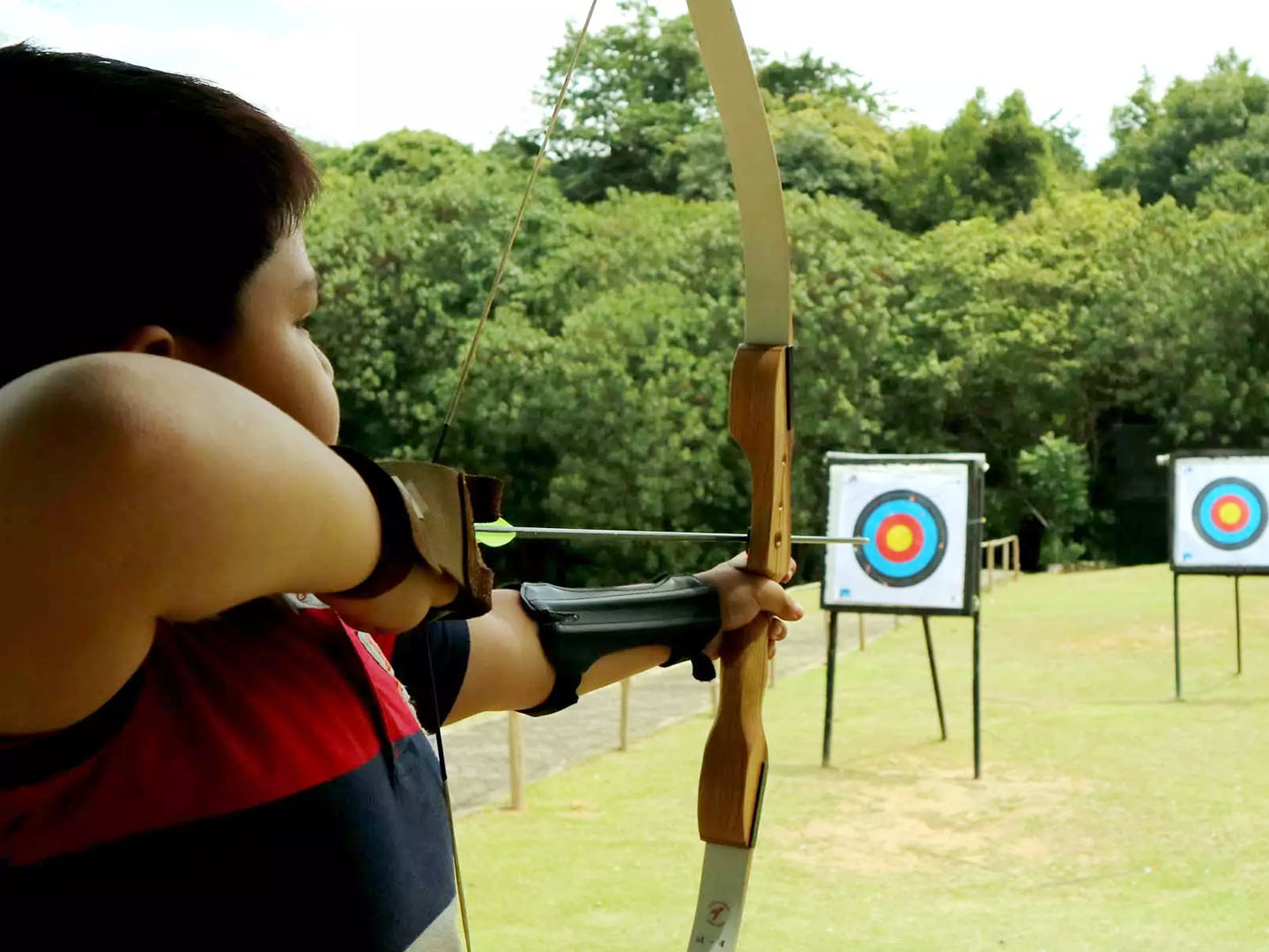 Kids Playing Archery at Bintan Resorts