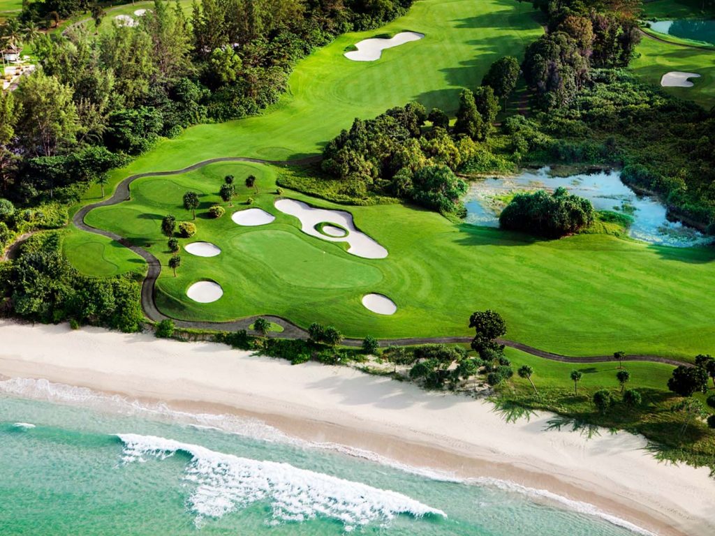 Ria Golf Bintan - Aerialview Ocean Course hole