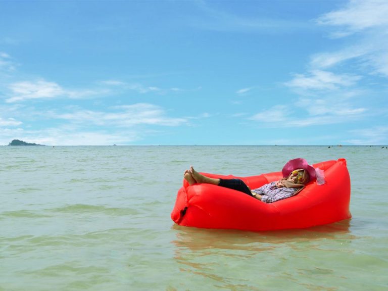 Relaxing at Lagoi Beach