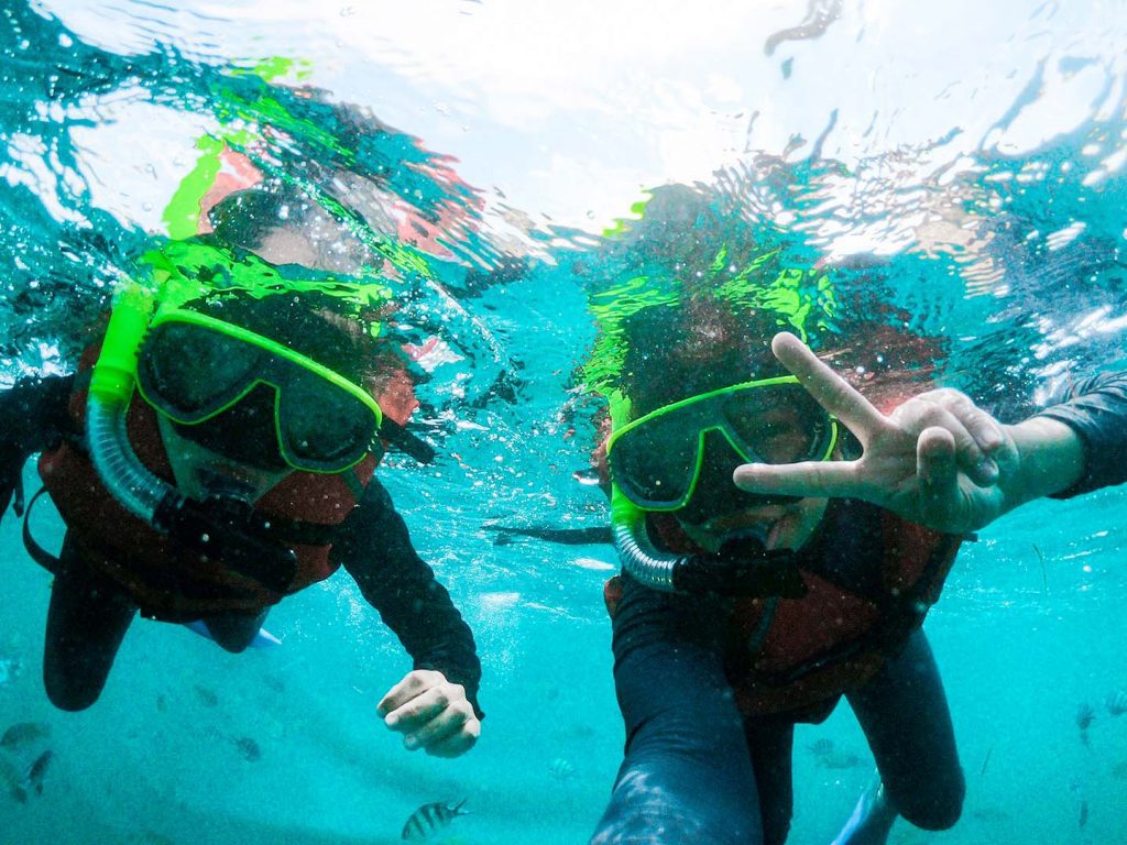 snorkeling activity at lagoi bay bintan