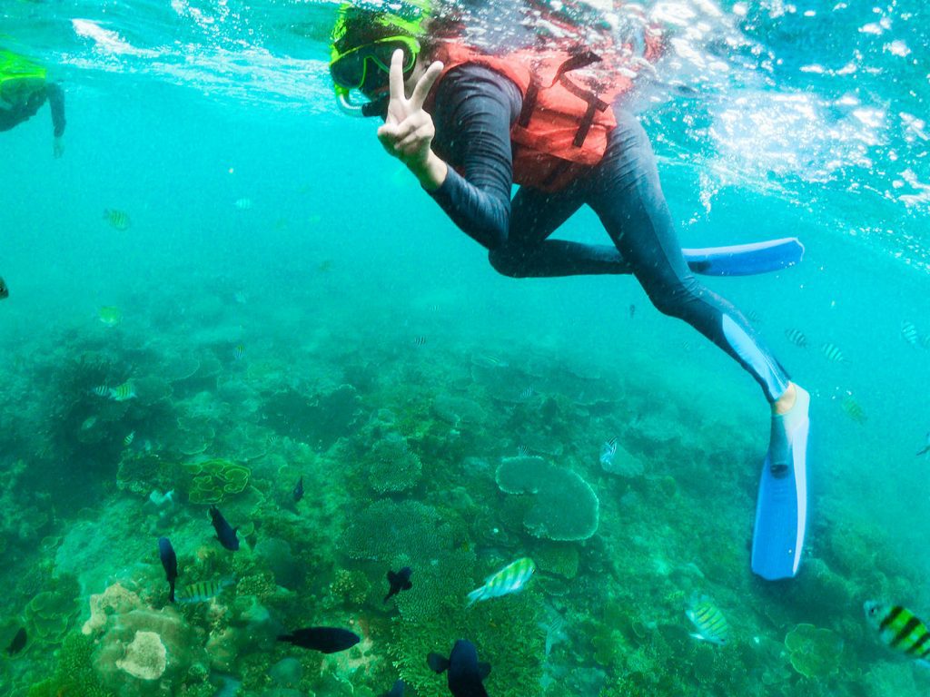 snorkeling at lagoi bay bintan