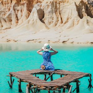 Blue Lake (Danau Biru) and Desert at Tanjung Uban Bintan