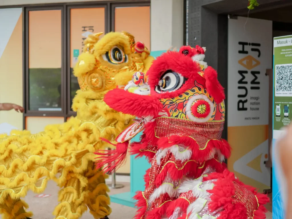 Lion Dance at Chinese New Year 2023 Celebration in Bintan Resorts