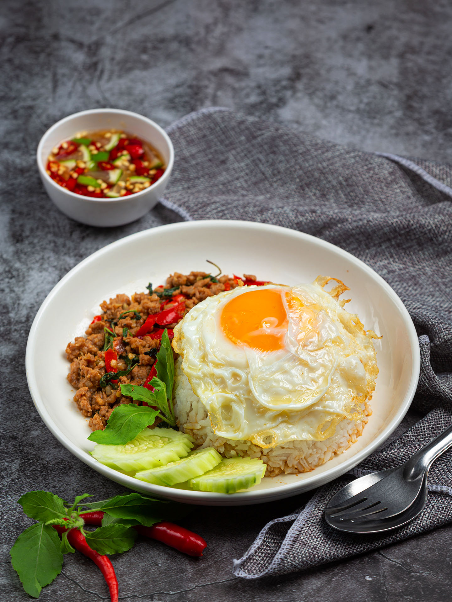 Basil Minced Fried Rice