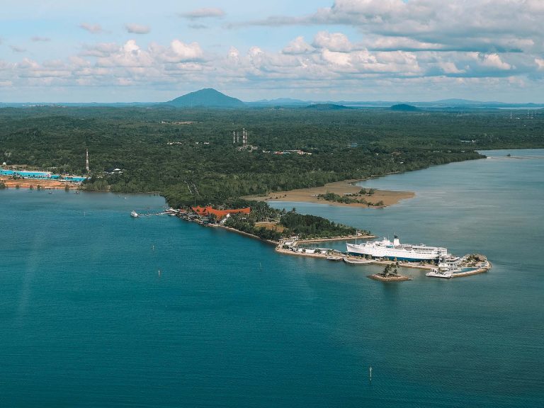 Bandar Bentan Telani Ferry Terminal Aerial View