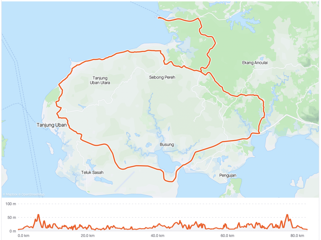 Bintan West Coast Route Elevation