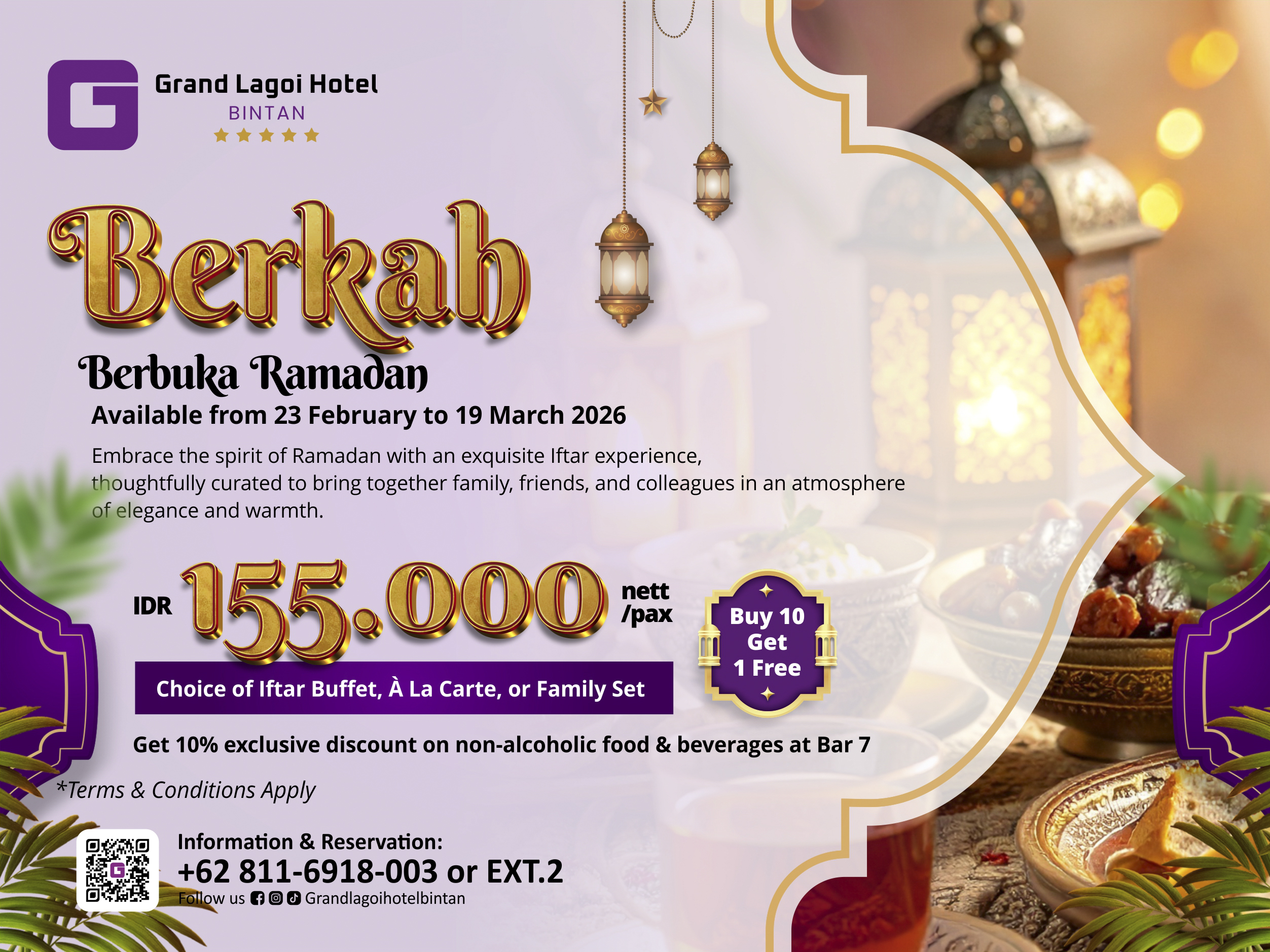 Iftar Dinner at Grand Lagoi Hotel Bintan