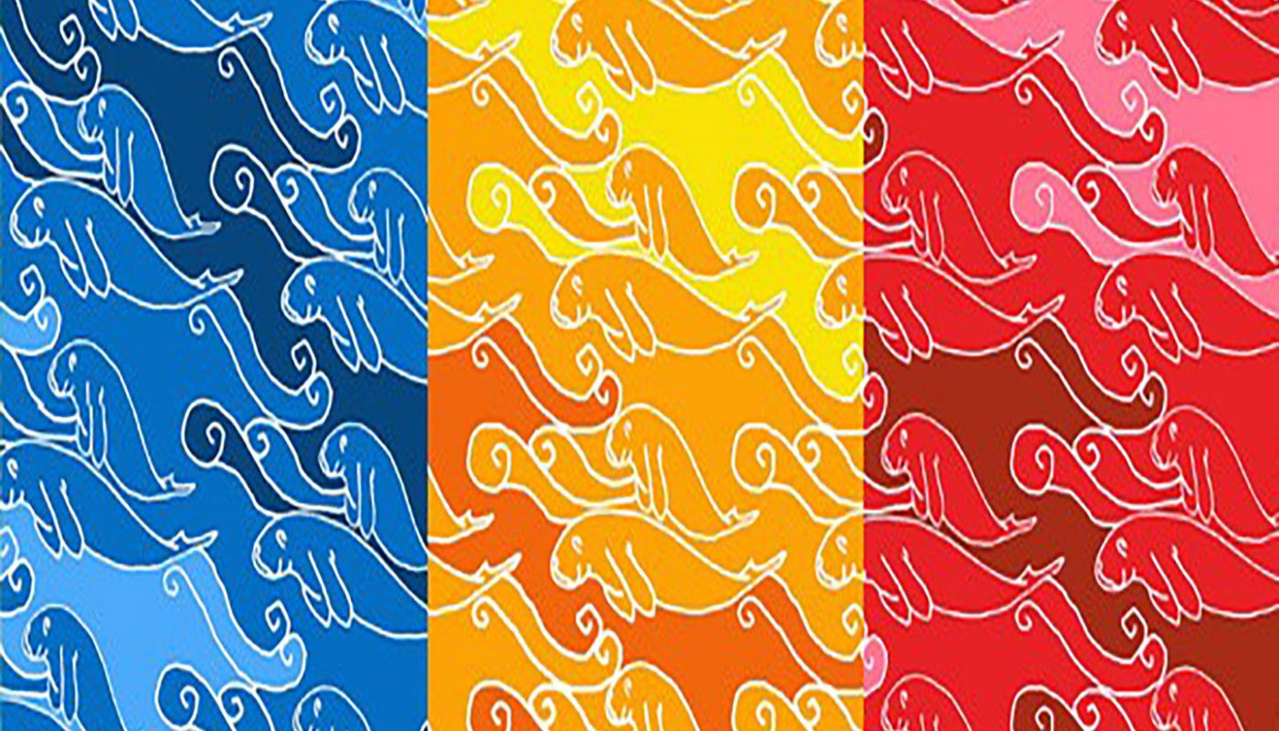 Motif Batik Riau Berbagi Dugong Beriring